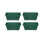 4 Venetian Window Box Trough Planters Small 40cm Plastic Forest Green 2