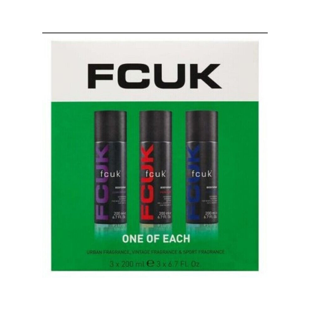 FCUK One Of Each Trio Gift Set