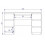 Large Desk Office White 6 Drawer Matt - KUBA 2