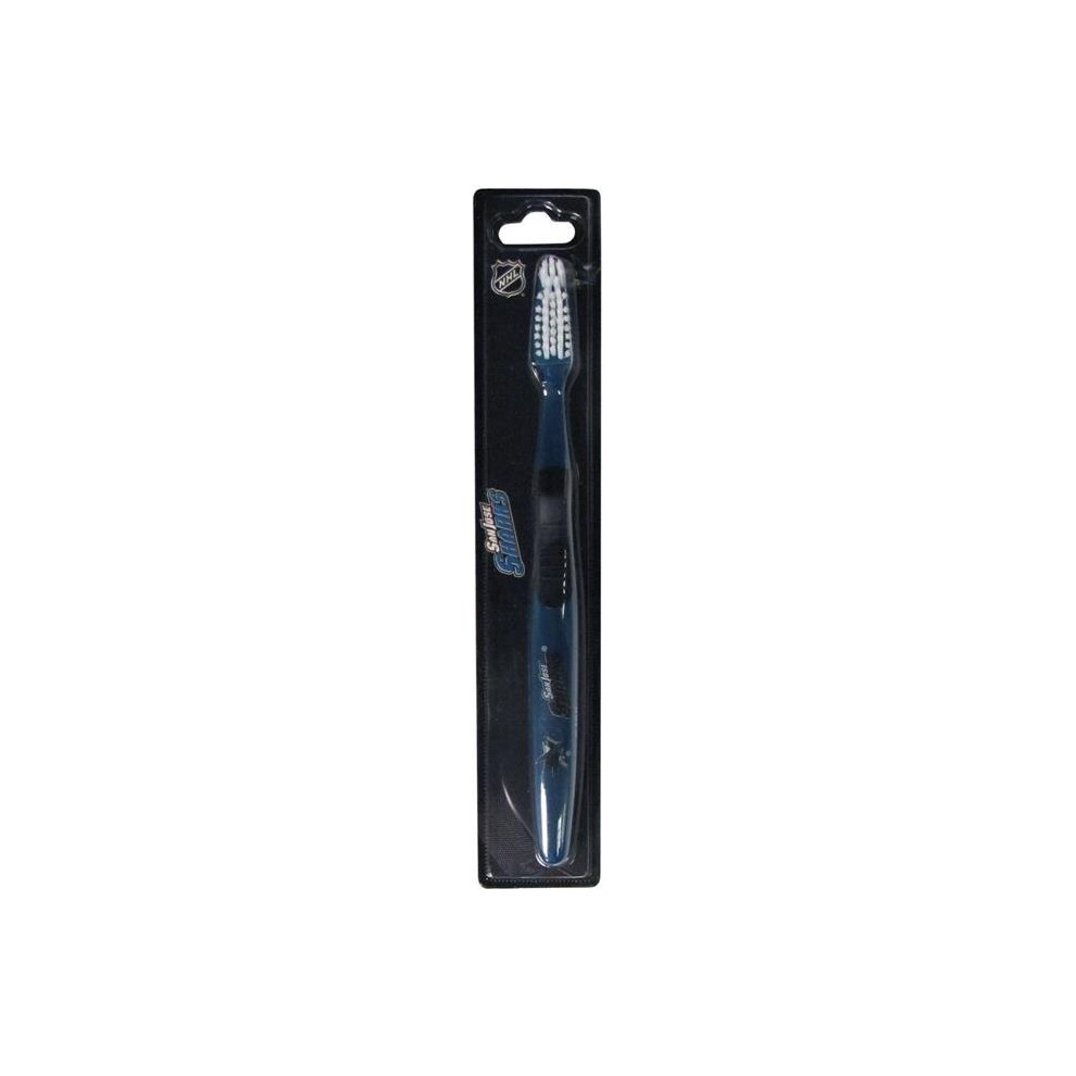 Siskiyousports Siskiyou Hbr115-3 Nhl San Jose Sharks Toothbrush - Set Of 3