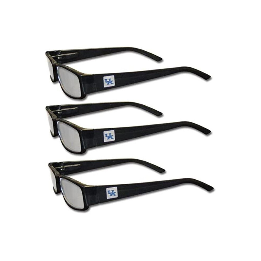 Siskiyousports Black Siskiyou C3rgb35-2.25 Ncaa Kentucky Wildcats Reading Glasses, - Plus 2.25 - Pack Of 3