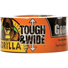 Gorilla GOR106425 2.88 in. x 25 Yard Tough Wide Tape, Black