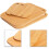 AAMEN 2-Pack Bamboo Chopping Board, Natural Wooden Chopping Board 4