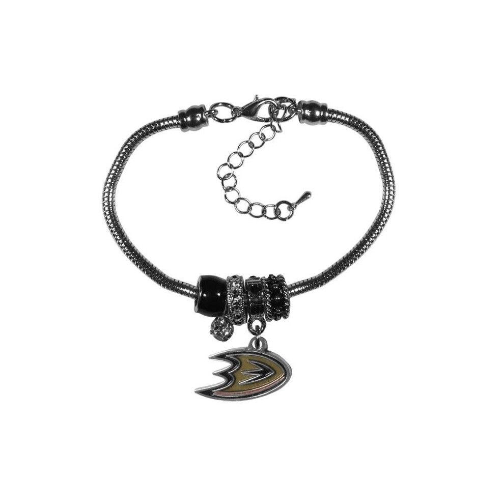 Photos - Bracelet Siskiyou HBBR55 NHL Anaheim Ducks Euro Bead 