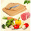 AAMEN 2-Pack Bamboo Chopping Board, Natural Wooden Chopping Board 6