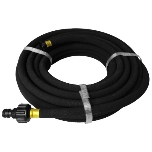 (7.5 M) GARDEN WATERING SOAKER HOSE AQUA-DROP BLACK 2