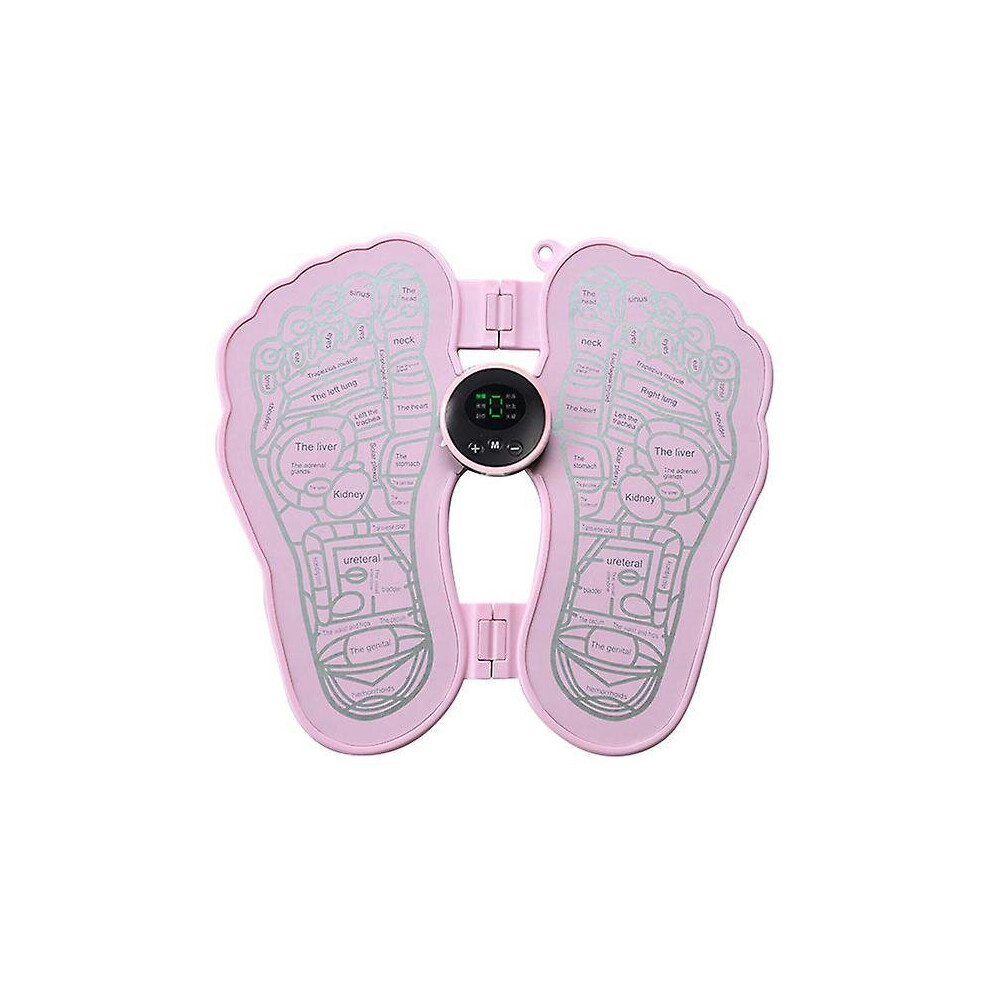 Pink (Pink) Electric Foot Massager Ems Feet Acupoint Stimulator Pad For Women Men