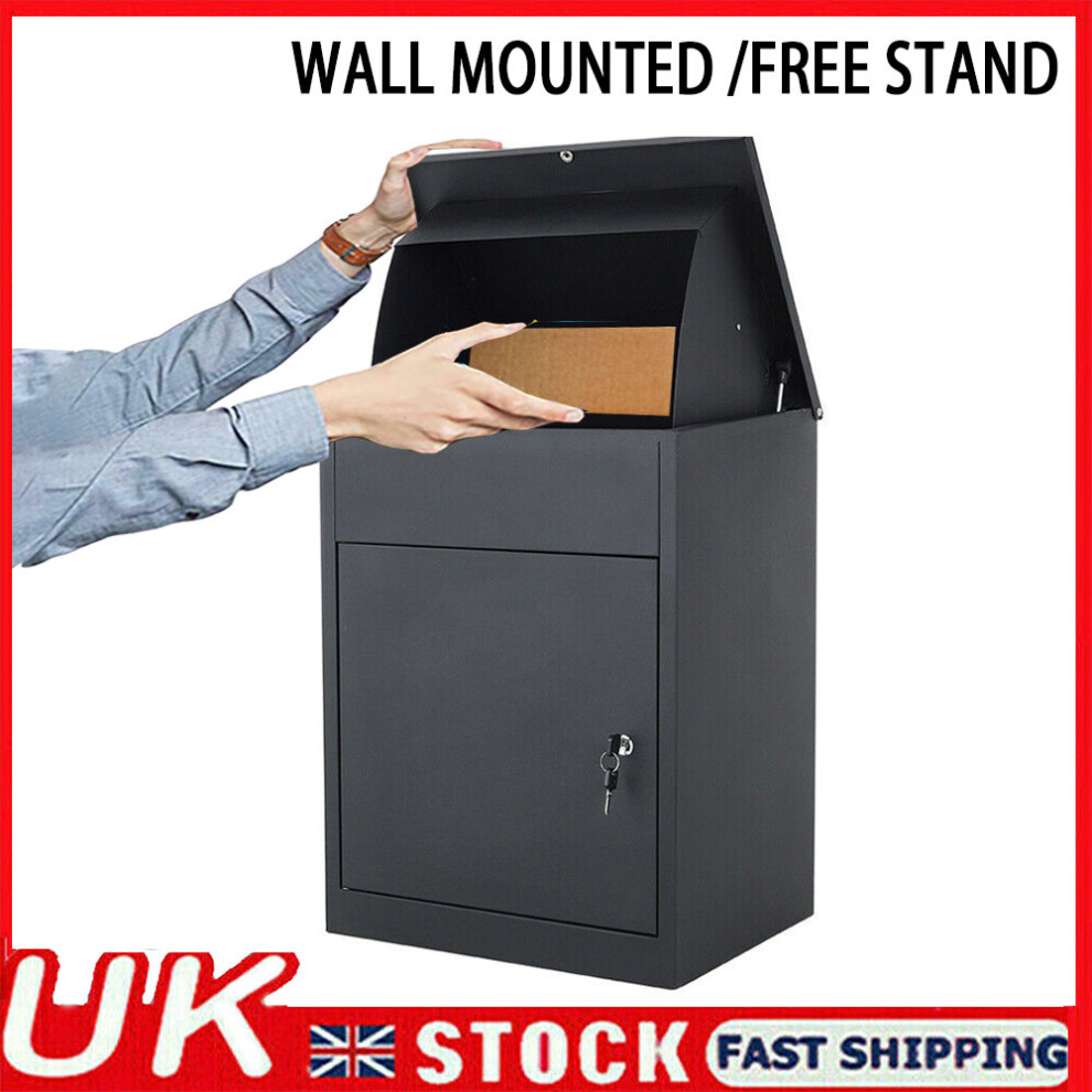 Parcel Drop Box Lockable Secure Box Package Delivery Letter Post