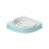 (Blue) Corner Shower Caddy Rotating Bathroom Storage Shelf Wall Mounted Triangular Rack 1