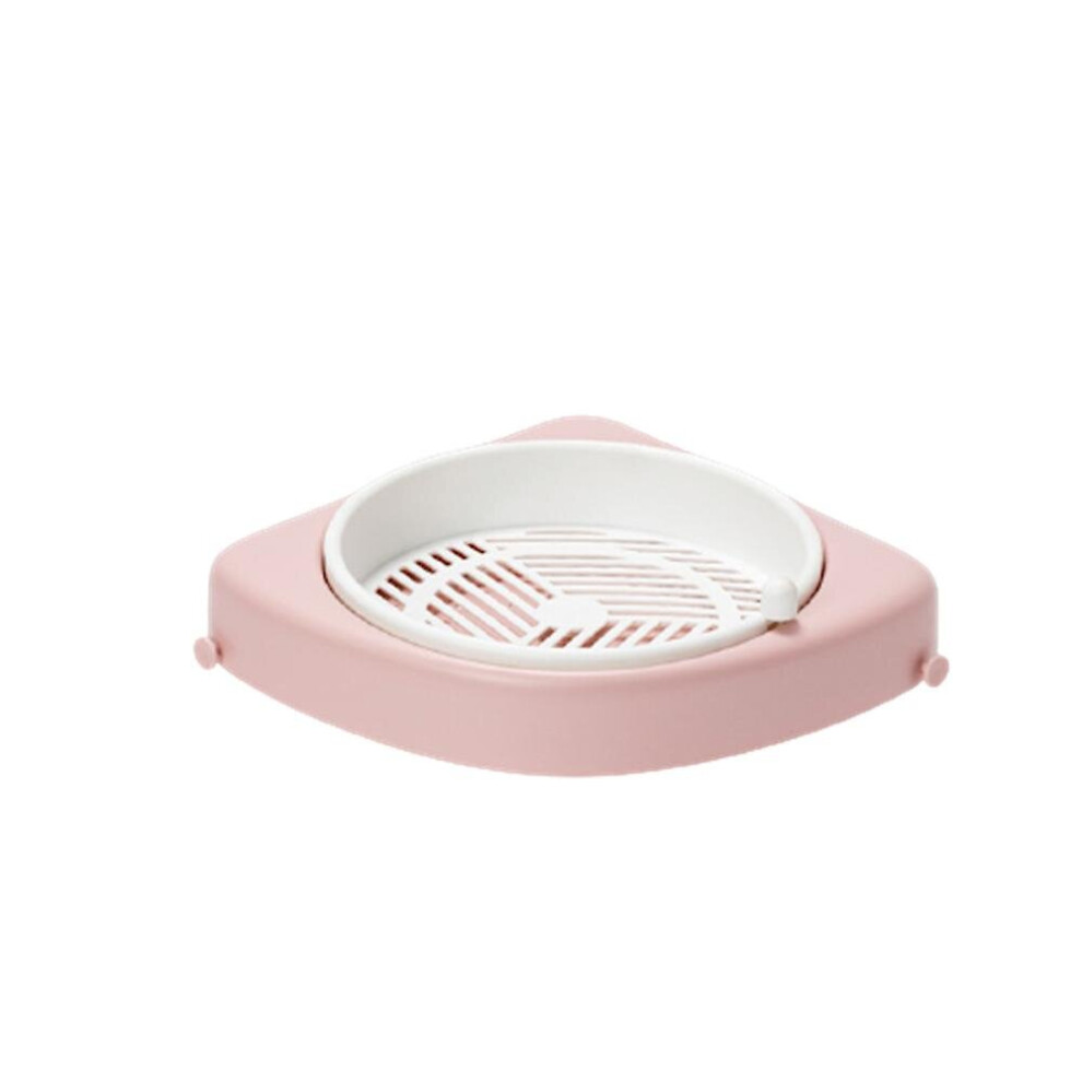 (Pink) Corner Shower Caddy Rotating Bathroom Storage Shelf Wall Mounted Triangular Rack-image-OPC-PB9DNDM-NEW