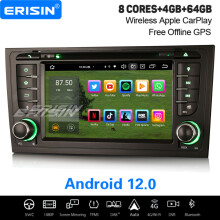 8-Core Android 12 Car Stereo For Audi A6 S6 RS6 Allroad 64GB Satnav DAB+ Wireless CarPlay WiFi DVR