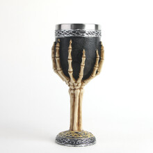 (Black, white) Skull wine glass, resin creative wine glass