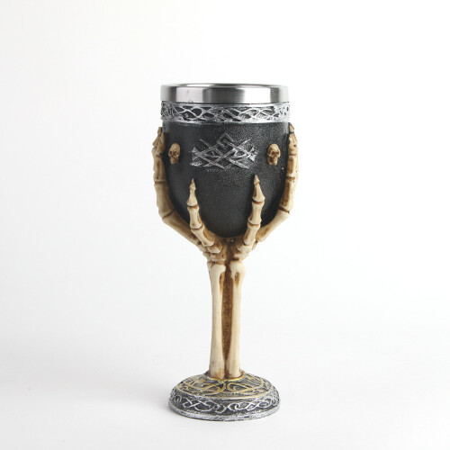(Black, white) Skull wine glass, resin creative wine glass 1