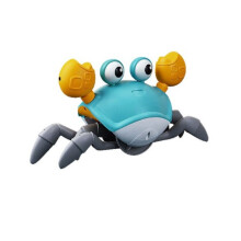 (Blue, Yellow) Children's hand gesture electric sensor crab toy