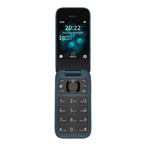 Nokia Nokia 2660 Flip - UK Model - Dual SIM - Blue - 128MB - 48MB 2