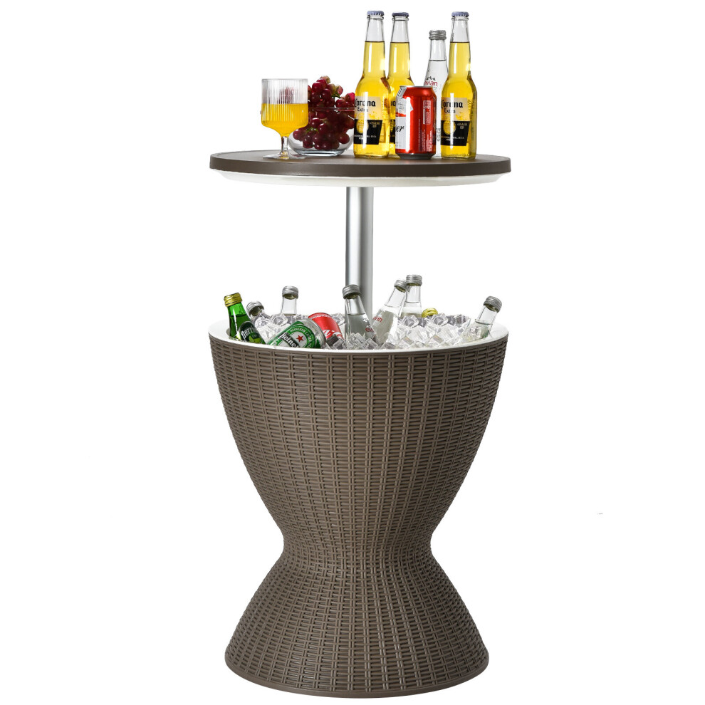 30L Ice Bucket Table  Patio Ice Beer Drinks Storage Holder Adjustable