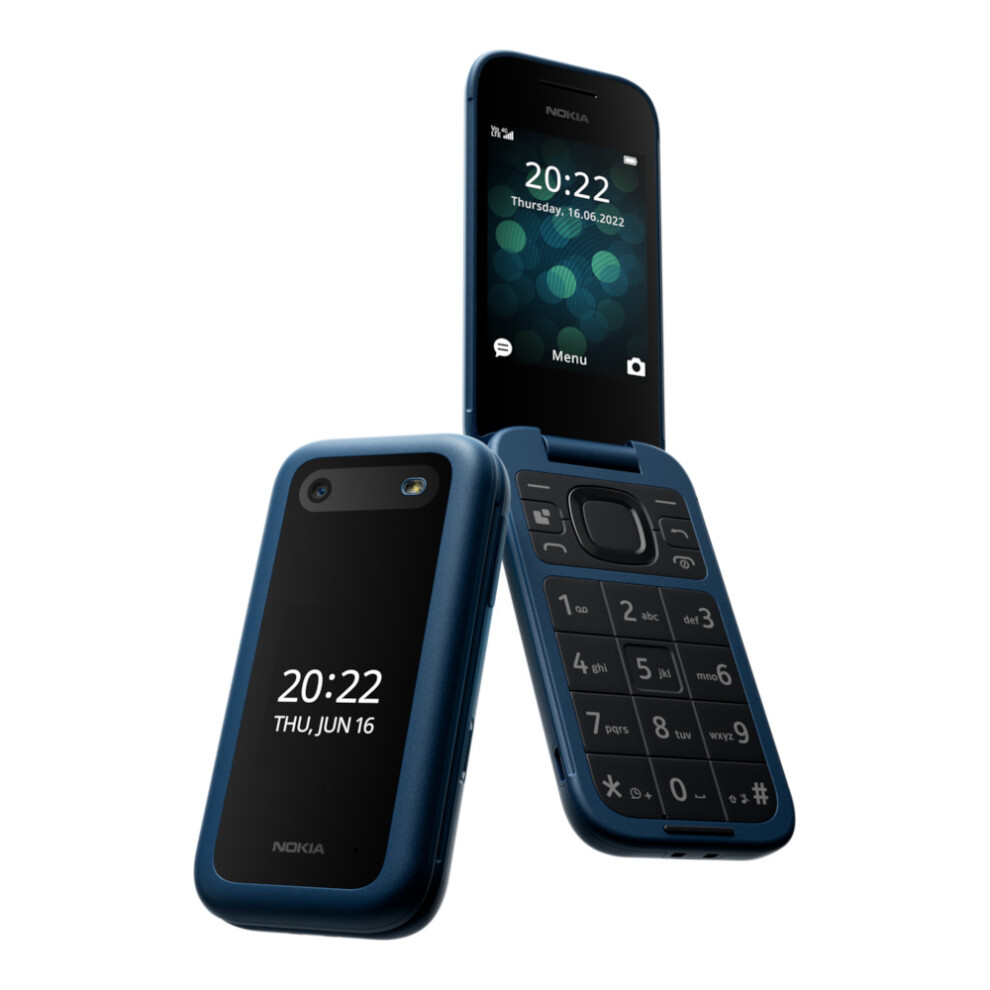 Nokia 2660 Flip - UK Model - Dual SIM - Blue - 128MB - 48MB