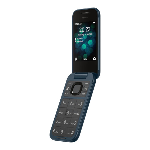 Nokia Nokia 2660 Flip - UK Model - Dual SIM - Blue - 128MB - 48MB 1