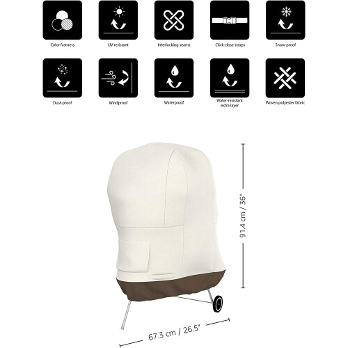 Amazon Amazon Basics BBQ Kettle Grill Cover 2