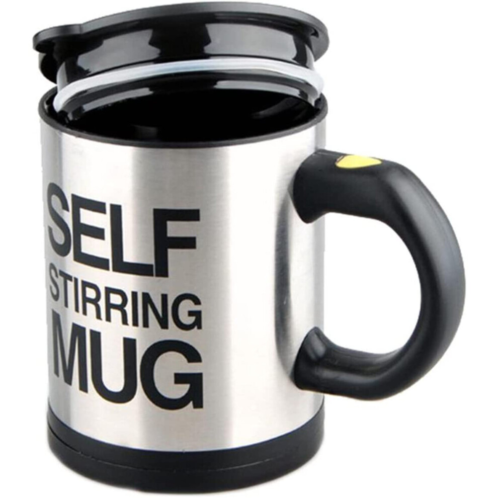 AEX Black Self Stirring Coffee Mug