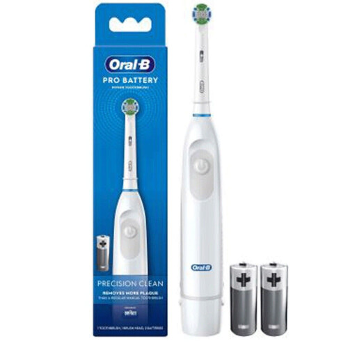 Oral-B Pro Battery Power Toothbrush Precision Clean DB5 WHITE Batteries ...