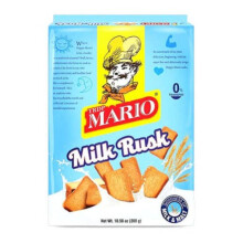 TRDP Mario Toast Milk Rusks 300g - Light, Crispy Tea Time Dry Biscuits