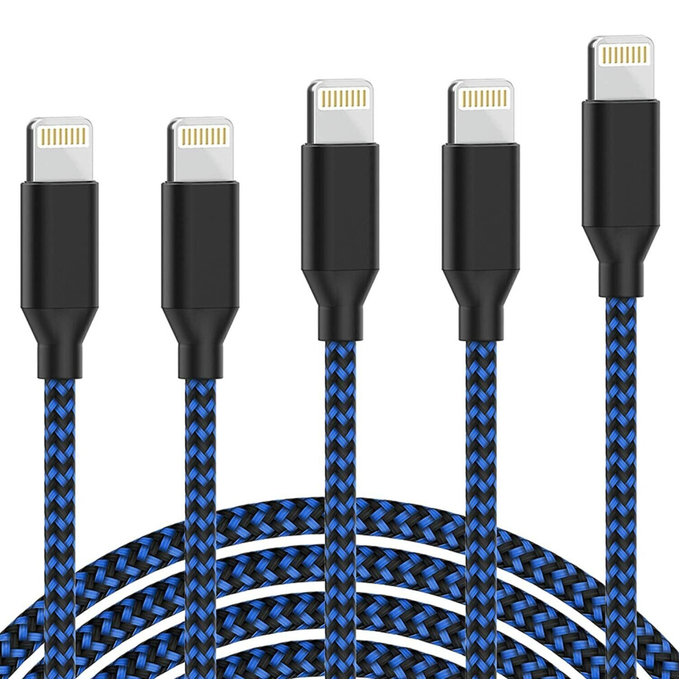 Iphone Charger Cable, Mfi Certified Lightning Cable 5Pack 1/1/2/2/3M 793610827227