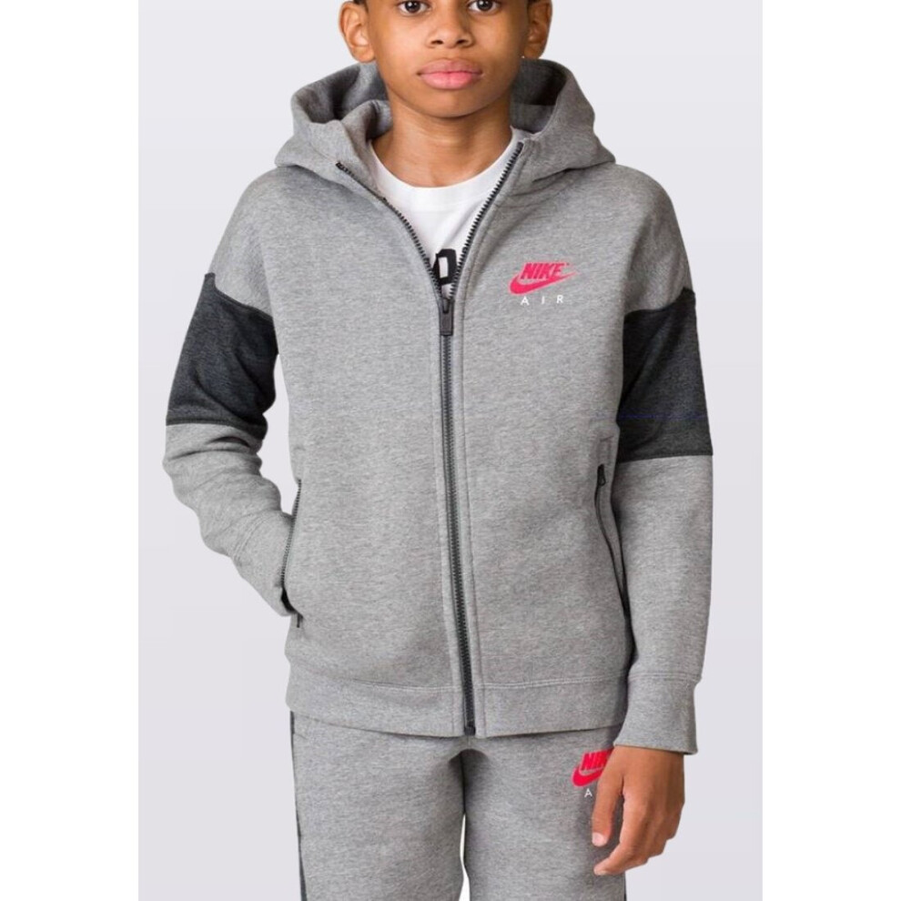 (856179 Nike Boys tracksuit Grey S) Nike Air Boys NSW Tracksuit