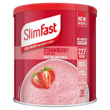 SlimFast High Protein Meal Replacement Strawberry 10 Servings 365g Best Before FEB23