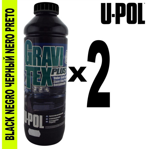 GRAVITEX - 1L Bottle Black - Pack of 2 2