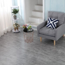 (Grey Wood, 1 x Pack of 11 = 4m²) 60cm Square Marble Effect Vinyl Floor Tiles Self Adhesive Flooring Planks Lino