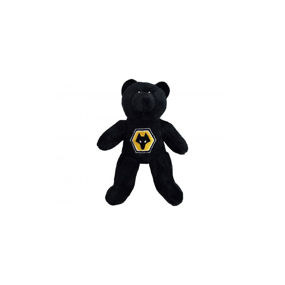 Official Wolverhampton Wanderers FC Black Beanie Bear Wolves