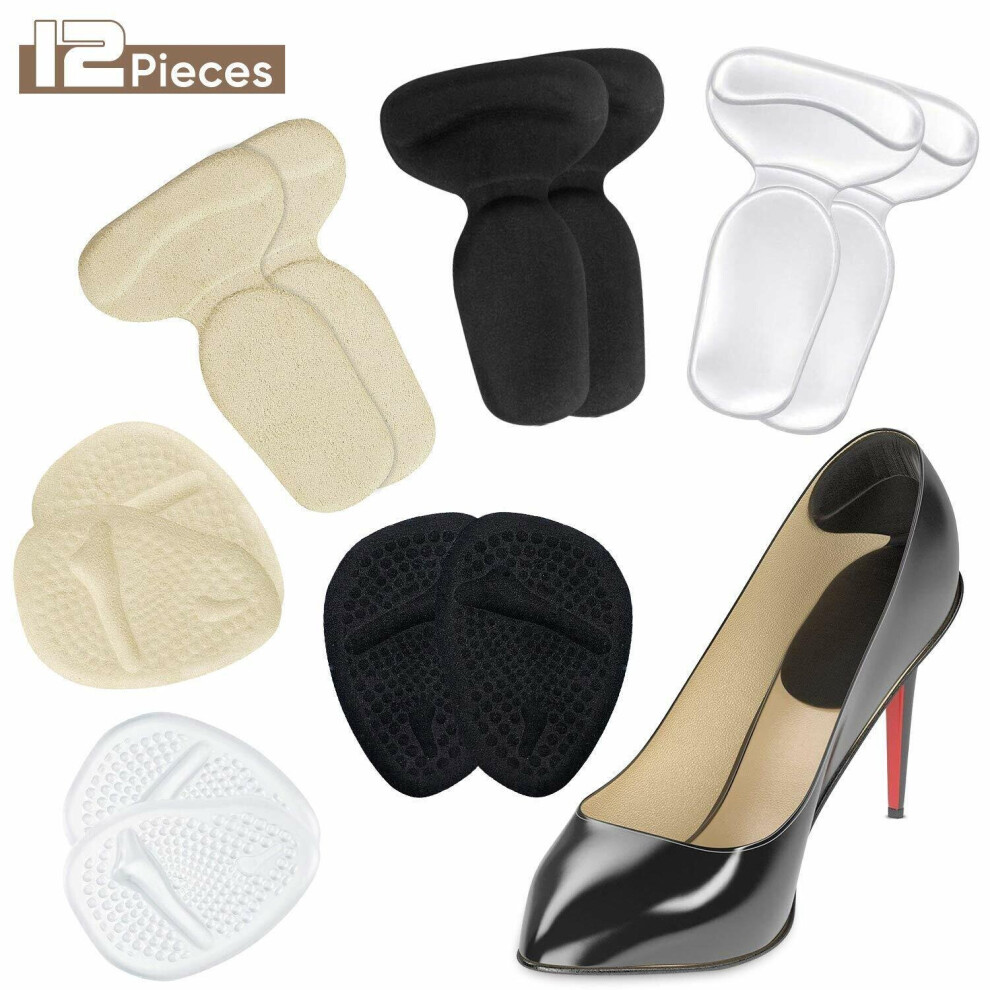 Heel Grips & Metatarsal Pads,3 Pairs High Heel Cushion Inserts-image-OPC-PB9F5SF-NEW