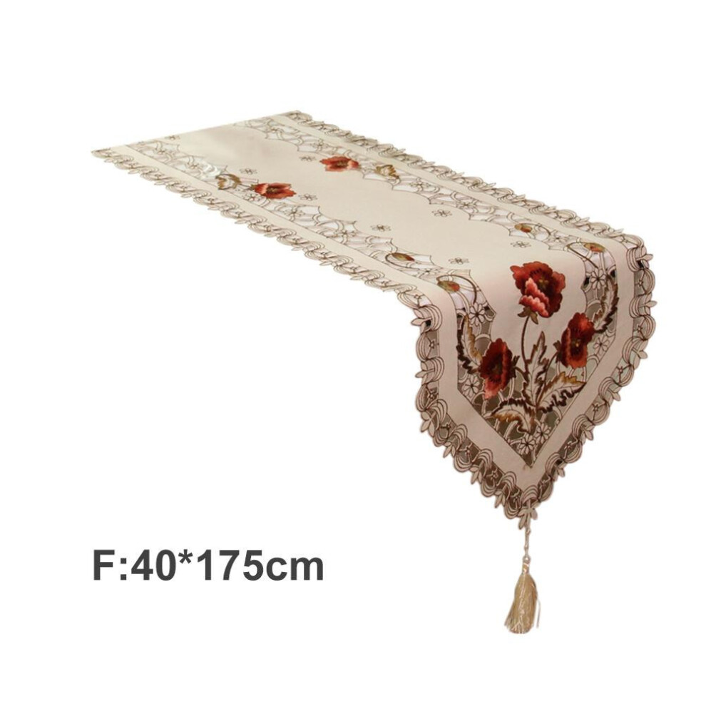 Retro European Pastoral Embroidered Floral Tablecloth Table Runner Hom-image-OPC-PB9F9JD-NEW