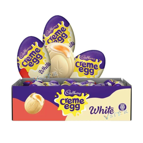 Cadbury Cadbury White Creme Eggs Box 48 x 40g
