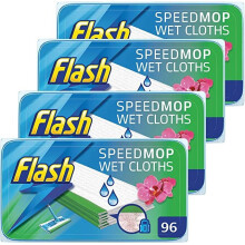 Flash Speedmop, Wet Cloth Refills,Cleaner,Wild Orchid 96 Count (24 x 4)