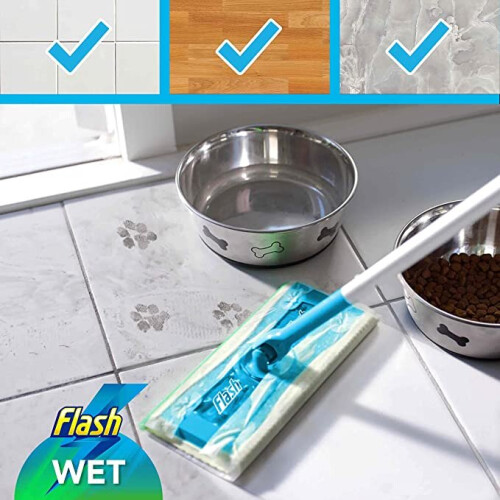 Flash Flash Speedmop, Wet Cloth Refills,Cleaner,Wild Orchid 96 Count (24 x 4) 2