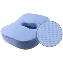 (Sky Blue) Seat Cushion Office Chair Cushion Car Seat Cushion Memory Foam Orthopedic Pad