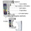 (Silver) Universal Battery Tester Digital Battery Checker Battery Capacity Level Detector 3