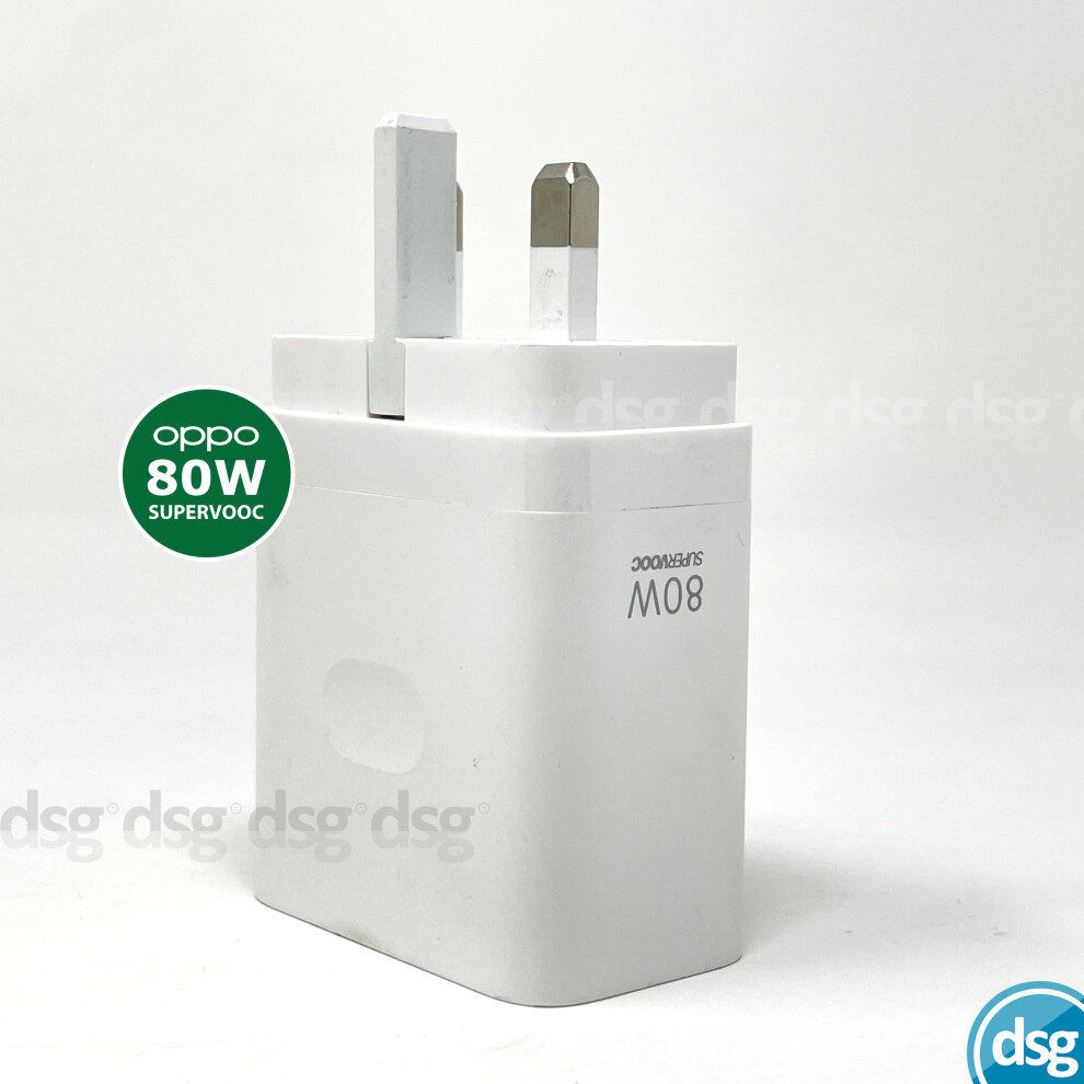 (80W UK ADAPTER) OPPO Power Adapter Fast Charger UK Plugs - 80W / 65W / 30W / 18W / 10W SuperVOOC