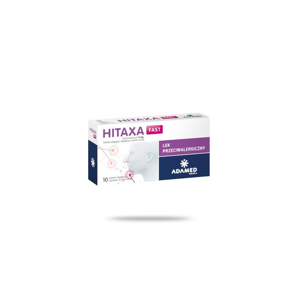 Hitaxa Fast 5 mg, 10 allergy tablets