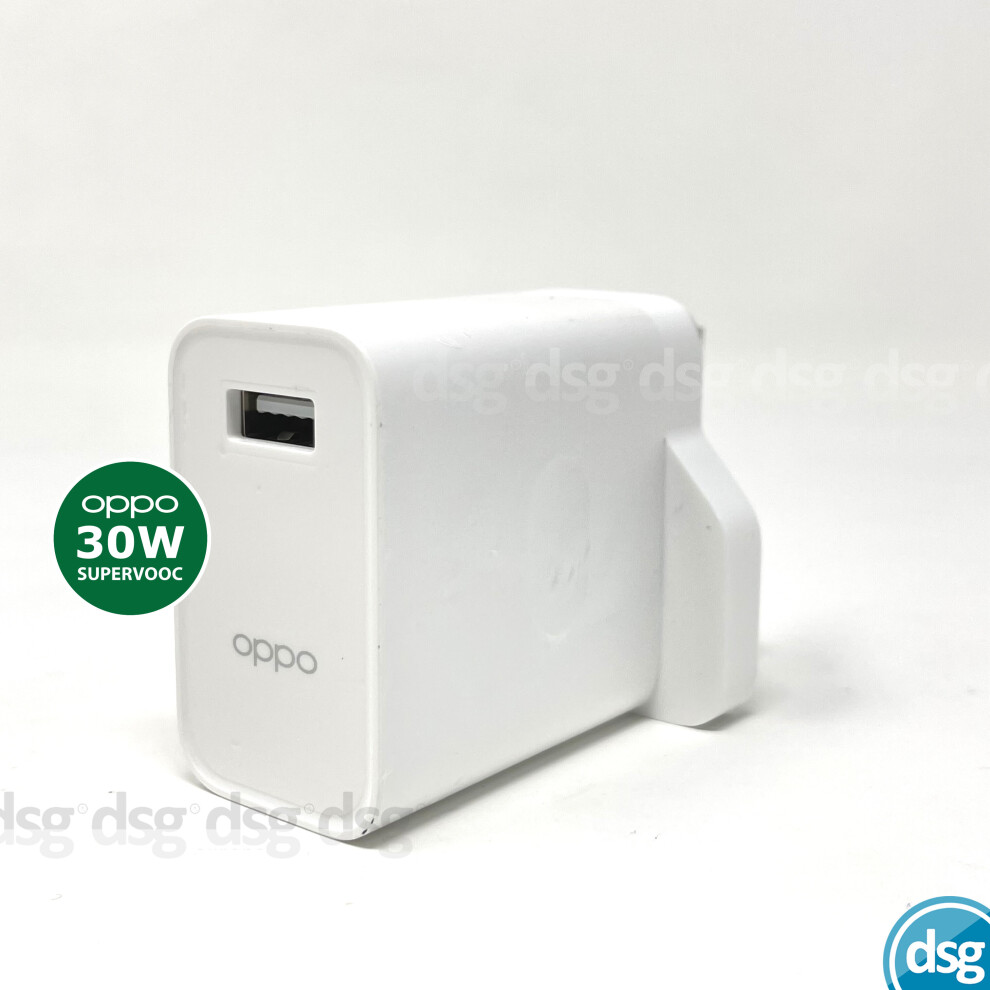 (30W UK ADAPTER) OPPO Power Adapter Fast Charger UK Plugs - 80W / 65W / 30W / 18W / 10W SuperVOOC