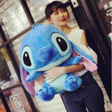 (55cm) Blue Cartoon Stitch Stuffed Teddy Pillow Children Toy Birthday Present Gift