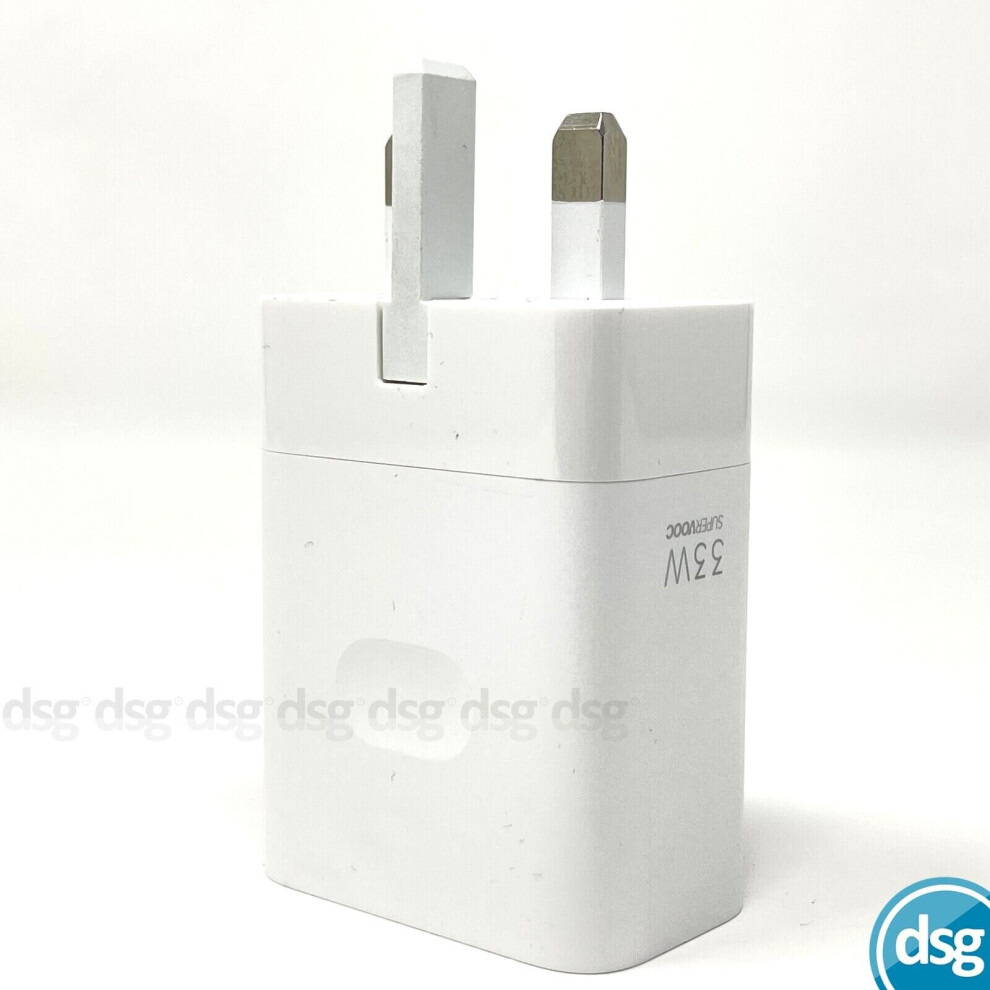 (33W UK ADAPTER) OPPO Power Adapter Fast Charger UK Plugs - 80W / 65W / 30W / 18W / 10W SuperVOOC