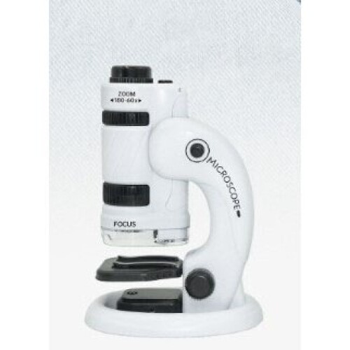 (white and black) Portable microscope science puzzle to explore