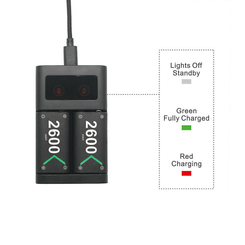 Charging Dock Station Xbox1 Controller Charger Rechargeable Battery Accessories 2