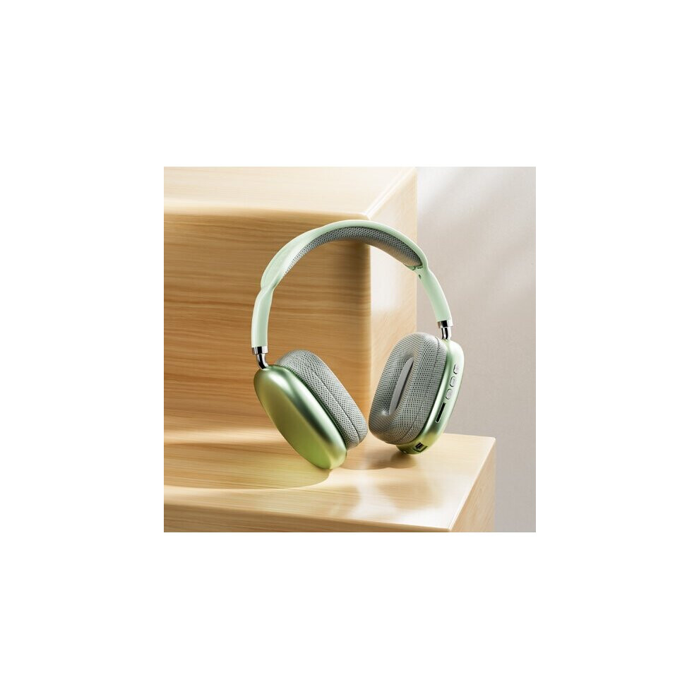 (Green) Wireless Bluetooth Headset Headband Surround Sound Green 944407507543