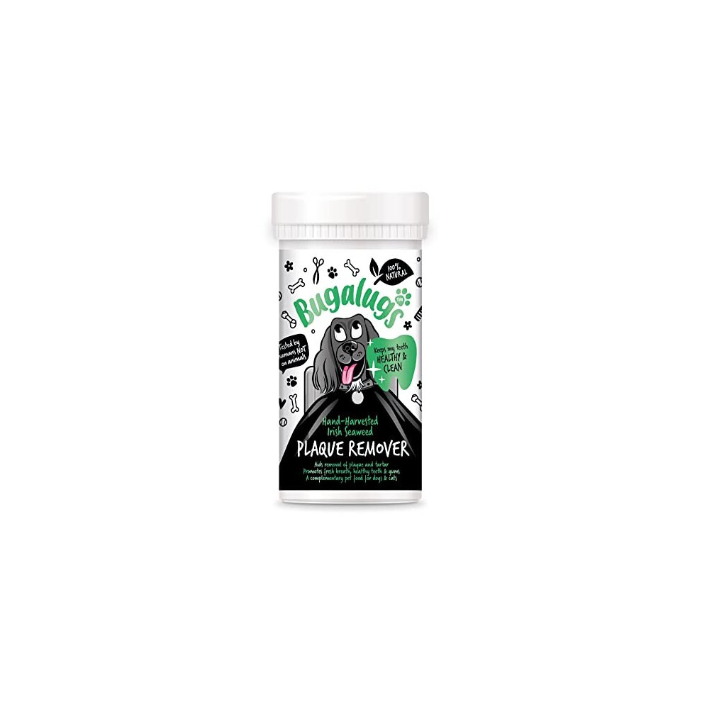 Bugalugs Plaque Off Remover For Dog 70G Teeth & Bad Breath 100% Natural | Plaque Off Dogs No Need For Dog Toothbrush Or Dog Toothpaste | Remove Dog
