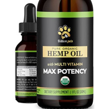 Billion Pets - Hemp Oil for Dogs Cats - Made In USA - Max Potency - Calming Drops For Dogs - Omega 3, 6, 9