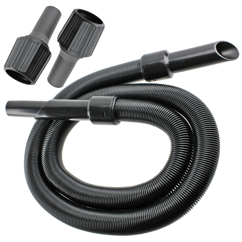 Universal 6m Vacuum Cleaner Extension Pipe Hose Kit 6 Metre Hose + 3 x Adaptors